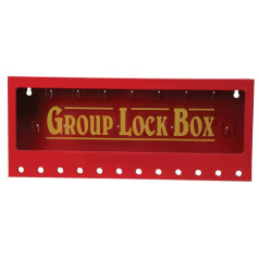 Бокс групповой настенный стальной Brady большой, количество крюков 15, количество отверстий 12, красный [gws105715]