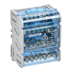 Шины IEK TEKFOR на DIN-рейку (кросс-модуль) ШНК 4х7 3L+PEN [TF-DN10-4-07-100]