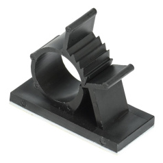 Клипса самоклеящаяся IEK КС-15, черная (24 шт) [UHP40-D15-K02]