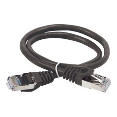 Коммутационный шнур (патч-корд) ITK категория 6, FTP, PVC, 15 м, черный [PC09-C6F-15M]
