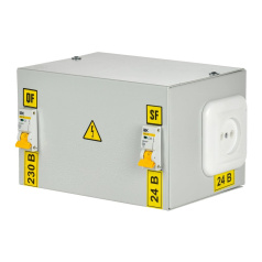 Ящик с понижающим трансформатором IEK ЯТП-0.25, 230/24-2 36, УХЛ4, IP30 [MTT12-024-0250]