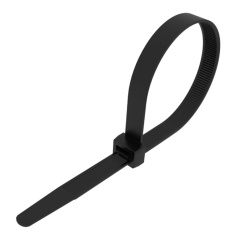 Хомут-стяжка нейлоновая Rexant 200 x 3.6 мм, черная (100 шт) [07-0201]