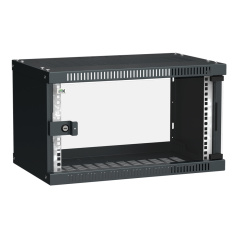 Шкаф настенный ITK LINEA WE 6U 550x350 мм, чёрный [LWE5-06U53-GF]