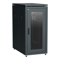 Шкаф сетевой 19" ITK LINEA N 28U 600х1000 мм, чёрный [LN05-28U61-G]