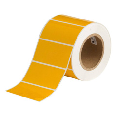 Этикетки Brady THT-55-423-1-YL полиэстер, 101.6 х 50.8 мм, желтые глянцевые, 1000 шт [brd132417]