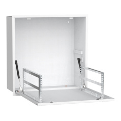 Шкаф встраиваемый потолочный ITK LINEA R 4U-глубина 600х600 мм, белый [LR16-4U66-MF]