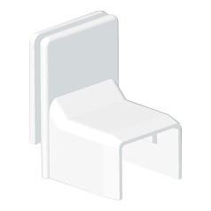 Переходник на коробку Kopos LK 80Х20 8738 (HB), белый