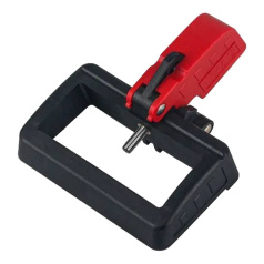 Блокиратор флажковых автоматов малый, нейлон, ширина флажка до 71 мм, красно-черный [gwrD38]