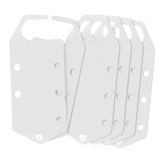 Множители замковые алюминиевые Brady под этикетку, 184х76х5 мм, серебристый, 5 шт [gws225196]