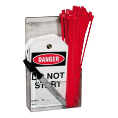 Держатель для бирок Brady, пластик, вместимость 50 бирок, 190х114х38 мм [gws800125]