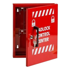 Станция Brady для замков металлическая с 18 крюками, сталь, 457х394х50 мм, красный [gws800118]