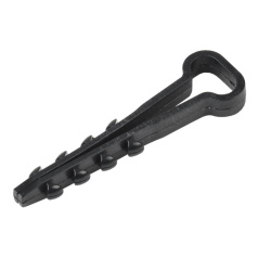 Дюбель-хомут для плоских проводов IEK 5 х 8 мм, черный (100 шт) [UHH36-5-8-100]