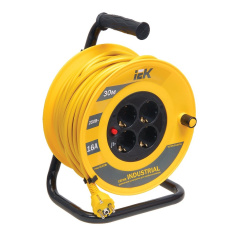 Удлинитель на катушке УК30 IEK INDUSTRIAL, 2P+PE 3х1.5 мм², 30 м [WKP15-16-04-30]