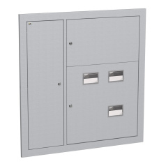 Корпус металлический IEK LIGHT ЩЭ-3-Э 36, IP31, слаботочный отсек слева, серый [IND-MKM43-03-31-E-L]