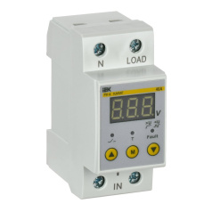 Реле напряжения РН-д однофазное IEK 36 мм, 40А [IVR21-1-40]
