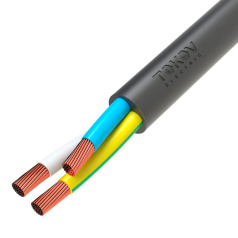 Кабель гибкий медный КГтп-ХЛ TOKOV ELECTRIC, 3х1.5 мм², (N PE) 380/660-3 [00-00027184]