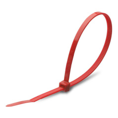 Кабельные стяжки нейлоновые Fortisflex КСС 4.8 х 400 мм, красные (100 шт) [90328]