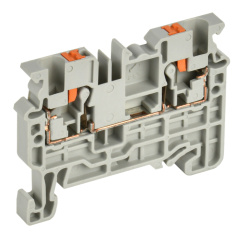 Клеммная колодка проходная IEK "ARMAFIX" CP 2.5 мм², фаза, серая [YCT20-00-K03-002]