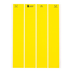 Этикетки Brady LAT-12-747YL-2.5 на листах LETTER, 76,20 х 6,35 мм, желтые (50 листов) [brd29793]