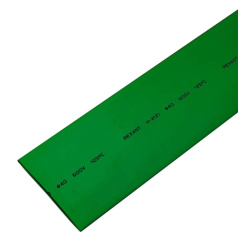 Термоусаживаемая трубка Rexant 40.0/20.0 мм, зеленая, усадка 2:1, с подавлением горения, нарезка по 1 м [24-0003]