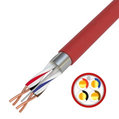 Кабель для пожарной сигнализации КПСВЭВнг(А)-LS Rexant 2x2x0.50 мм²  [01-4865-1]