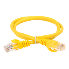 Коммутационный шнур (патч-корд) ITK категория 5E, UTP, 3 м, желтый [PC05-C5EU-3M]