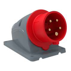 Вилка стационарная IEK MAGNUM ССИ-515 16А-6ч/200/346-240/415В 3P+PE+N IP44 [PSN52-016-5]