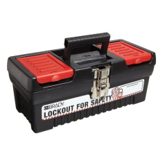 Ящик инструментальный Brady малый, полипропилен, 180х356х140 мм, черный [gws105905]