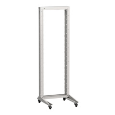 Стойка однорамная на роликах 20U ITK LINEA F, 600х600мм, серая [LF35-20U66-1RM]