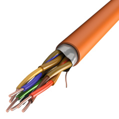 Кабель интерфейсный огнестойкий для RS-485 ITK, 1х2х0.64, нг(А)-FRLS, оранжевый, 200 м [RC1-RS485-01-F-3307]