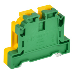 Клеммная колодка IEK "ARMAFIX" CTS-PEN 16 мм², заземление, желто-зеленая [YCT11-00-K52-016]