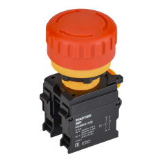 Кнопка Грибок поворотная с фиксацией IEK MASTER 1NO+1NC, красная [MI-BG60-11ZS-3-23-K04]