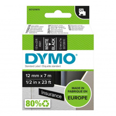 Картридж Dymo S0720610/45021, 12 мм, белый на черном