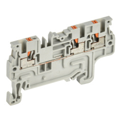 Клеммная колодка многовыводная IEK "ARMAFIX" CP-MC 1.5 мм², фаза, серая [YCT22-00-3-K03-001] 
