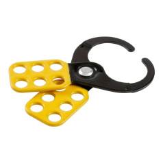 Множители замковые Brady с эпоксидным покрытием, высокопрочная сталь в виниловой оболочке, Ø затвора 38 мм, 129х40х10 мм, желтый, 12 шт [gws805843]