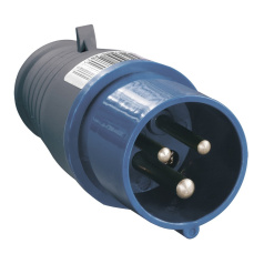 Вилка переносная IEK ССИ-013 2P+PE 16А 200-250В IP44 [PSR01-016-3]