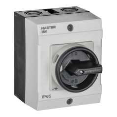 Переключатель кулачковый IEK MASTER в боксе закрытая рукоятка 10А схема 69 [MI-CS21-010-069]