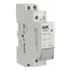 Контактор модульный IEK ARMAT KMR 25А 12В AC/DC 2НЗ [AR-KMR20-025-02-012]