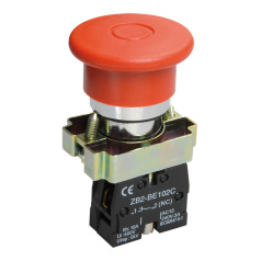 Кнопка управления Грибок IEK LAY5-BT42, аварийная с фиксацией 1NC [BBG80-BT-K04]