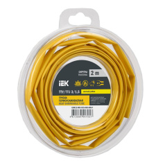 Термоусаживаемая трубка IEK ТТУ нг-LS 3/1.5, желтая, 2 м [UDR12-003-D15-002-K05-T]