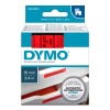 Картридж Dymo S0720870/45807, 19 мм, черный на красном