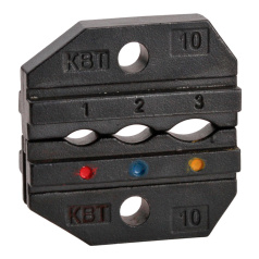 Номерная матрица КВТ МПК-10 для опрессовки наконечников, разъемов и гильз в термоусаживаемой изоляции и КИЗ [69964]