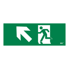 Самоклеящаяся этикетка IEK 280х100 мм, Фигура/стрелка вверх влево [LPC10-1-28-10-FVVNAL]