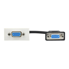 Розетка мультимедийная VGA IEK PRIMER РКМ-10-20-П M/M (1 модуль) белая [PR-KK40D-RV-0-1-K01]