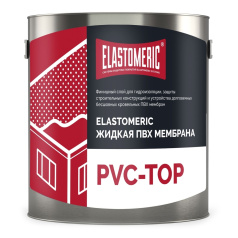 Жидкая ПВХ мембрана для кровли Elastomeric PVC Top (финишный слой), белая, 3 кг