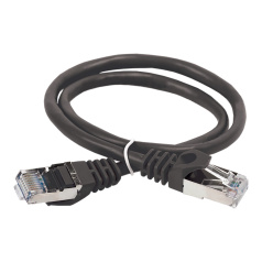 Коммутационный шнур (патч-корд) ITK категория 5E, FTP, 2 м, черный [PC09-C5EF-2M]