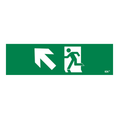 Самоклеящаяся этикетка IEK 310х90 мм, Фигура/стрелка вверх влево [LPC10-1-31-09-FVVNAL]