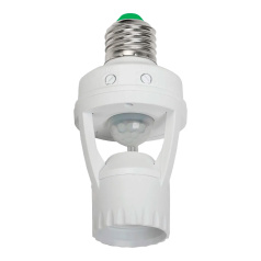 Датчик движения IEK ДД 045 E27, 60 Вт, 360°, 6 м, белый, IP20 [LDD10-045-60-001]