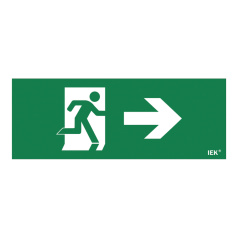 Самоклеящаяся этикетка IEK 240х90 мм, Фигура/стрелка вправо [LPC10-1-24-09-FNAPR]