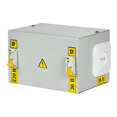 Ящик с понижающим трансформатором IEK ЯТП-0.25, 230/36-2 36, УХЛ4, IP30 [MTT12-036-0250]